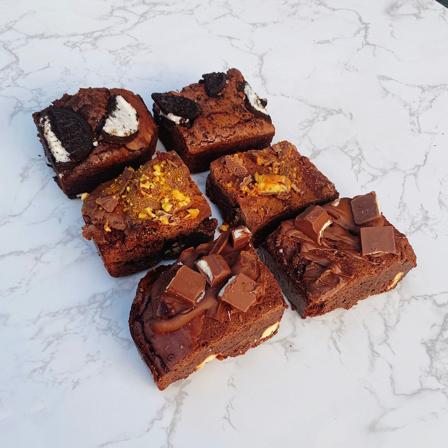 Oreo/Kinder/Crunchie Brownies 6 pack