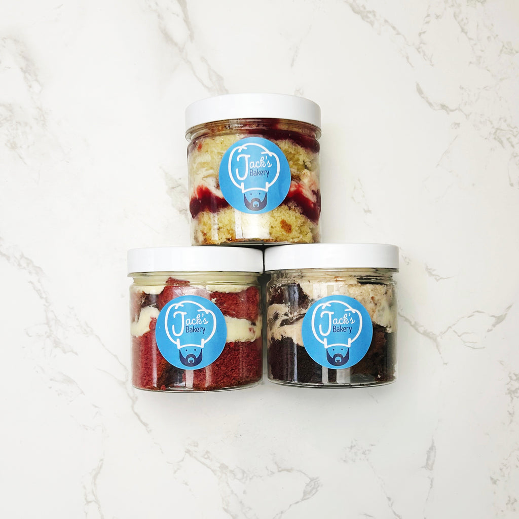 Size Small Mixed Pack Cake Jars